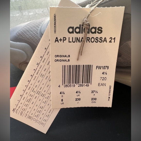 NWT A+P Luna Rossa 21 Adidas x Prada Sneakers in Gunmetal Grey, Size US 5 - Picture 13 of 14